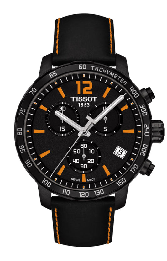 Tissot Quickster Quartz Chronograph Black Dial T095.417.36.057.00 Men's Watch