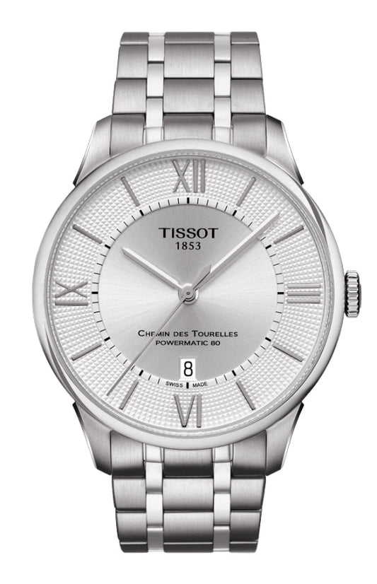 Tissot Chemin Des Tourelles Powermatic 80 Silver Dial T099.407.11.038.00 Men's Watch