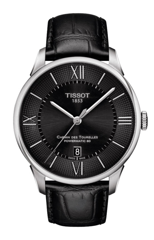 Tissot Chemin Des Tourelles Powermatic 80 Black Dial T099.407.16.058.00 Men's Watch