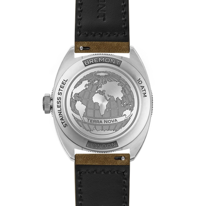 Bremont Watches | Mens | Terra Nova Terra Nova 40.5 Turning Bezel Power Reserve TN40-PWR-SS-GN-L-S