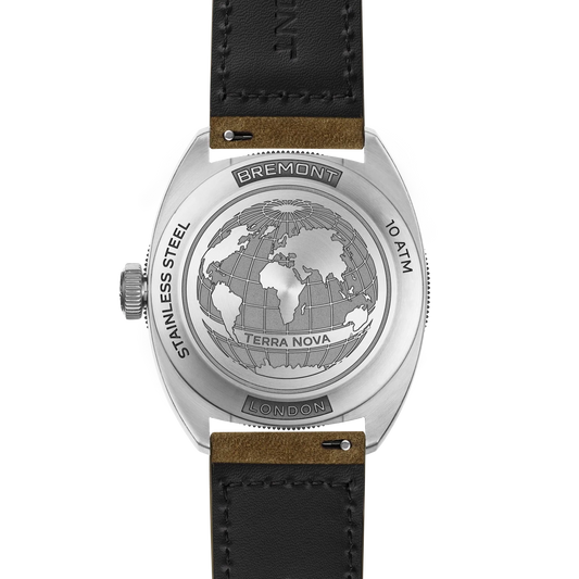 Bremont Watches | Mens | Terra Nova Terra Nova 40.5 Turning Bezel Power Reserve TN40-PWR-SS-GN-L-S