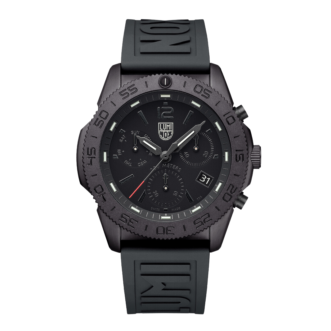 Luminox Pacific Diver Chronograph, 44mm, Diver Watch, Blackout XS.3141.BO.1