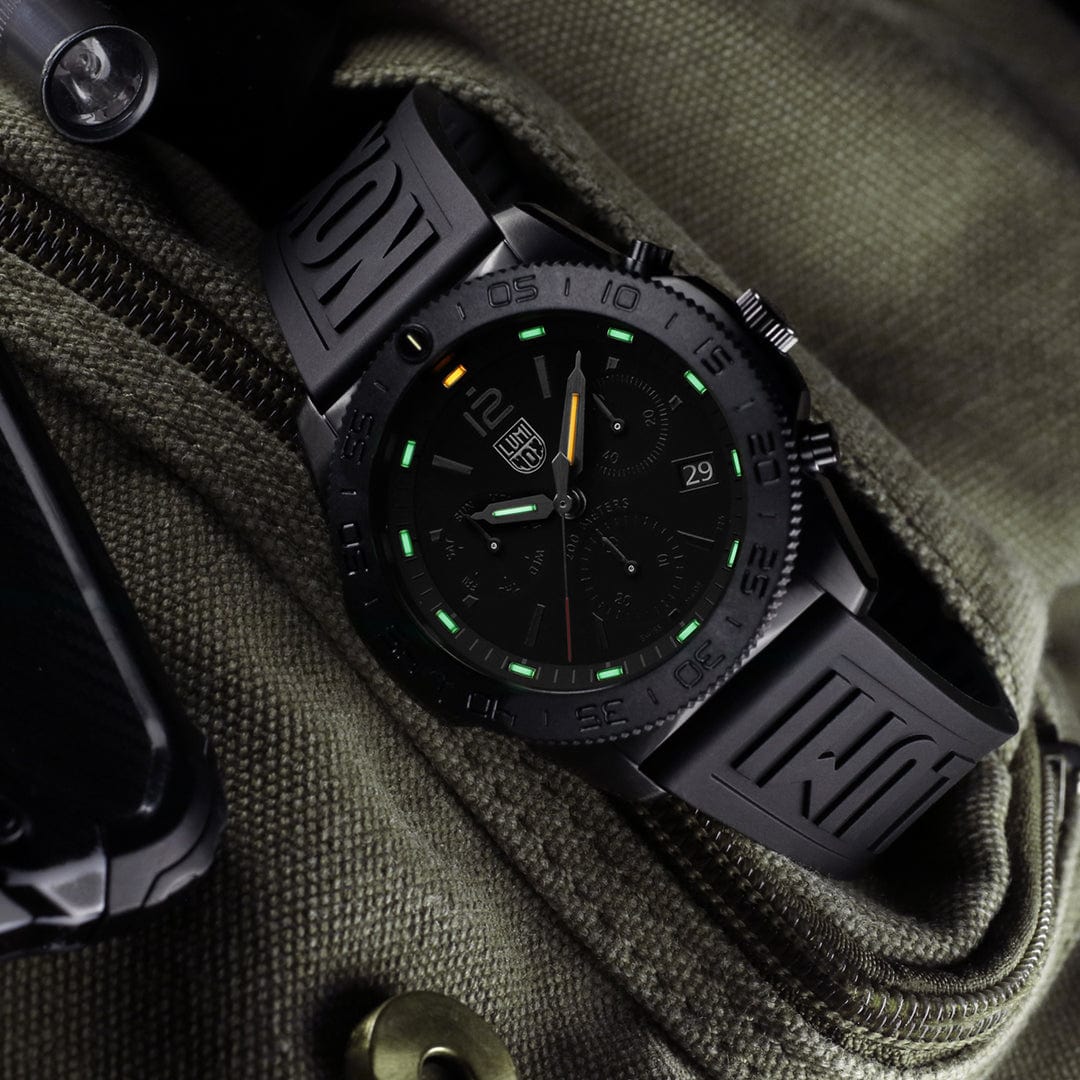Luminox Pacific Diver Chronograph, 44mm, Diver Watch, Blackout XS.3141.BO.1