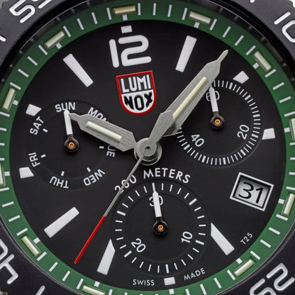 Luminox Watch, New Pacific Diver Chronograph, 44mm, Dive Watch, Forest Green XS.3147