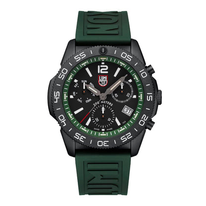 Luminox Watch, New Pacific Diver Chronograph, 44mm, Dive Watch, Forest Green XS.3147