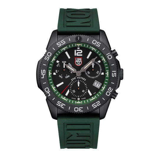 Luminox Watch, New Pacific Diver Chronograph, 44mm, Dive Watch, Forest Green XS.3147