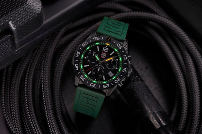 Luminox Watch, New Pacific Diver Chronograph, 44mm, Dive Watch, Forest Green XS.3147