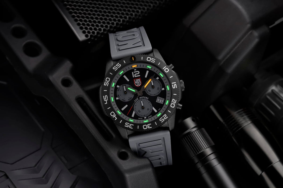 Luminox Watch, New Pacific Diver Chronograph, 44mm, Dive Watch, Graphite Grey XS.3148