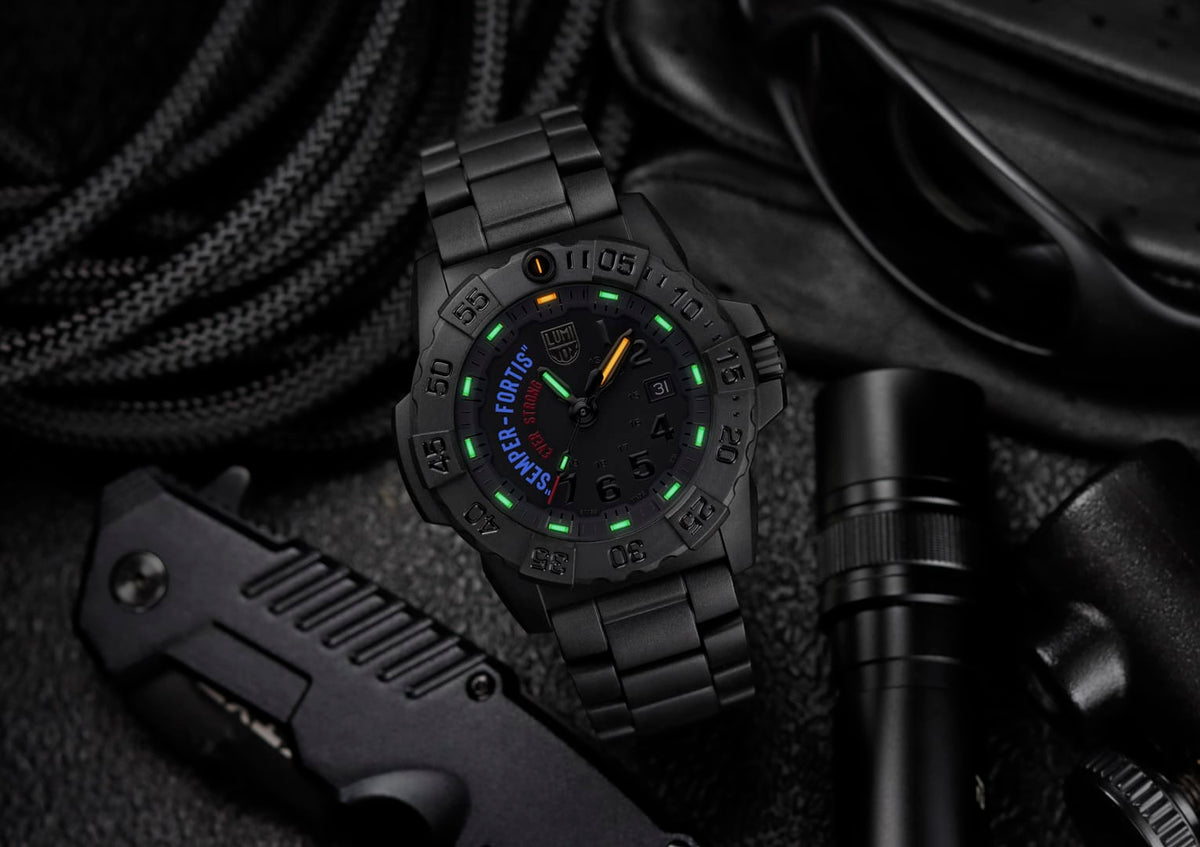 Luminox Watch, New Navy SEAL 3500, 45mm, Military Dive Watch, Semper Fortis XS.3515.N