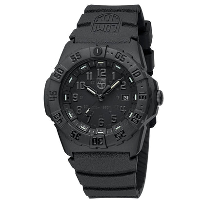 Luminox Watch, New Navy SEAL 3550, 44 mm, Military Dive Watch, Blackout XS.3551.BO