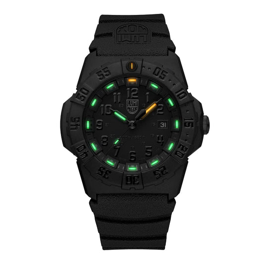 Luminox Watch, New Navy SEAL 3550, 44 mm, Military Dive Watch, Blackout XS.3551.BO