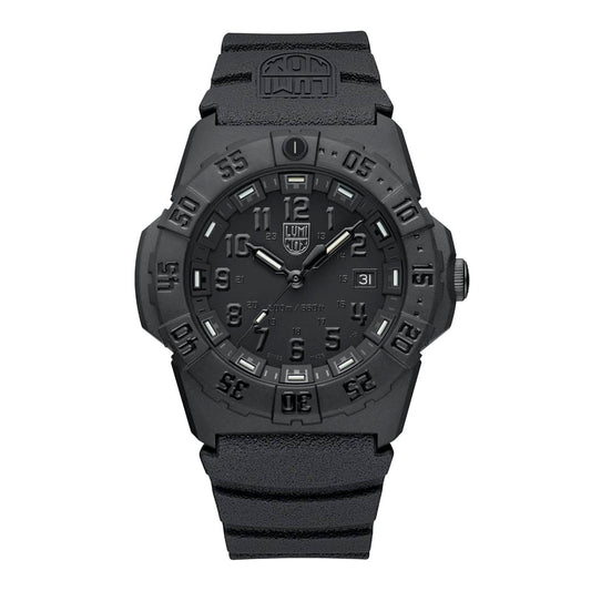 Luminox Watch, New Navy SEAL 3550, 44 mm, Military Dive Watch, Blackout XS.3551.BO
