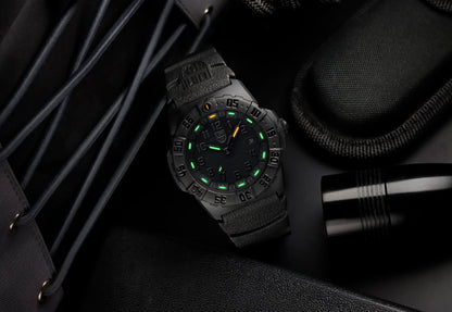 Luminox Watch, New Navy SEAL 3550, 44 mm, Military Dive Watch, Blackout XS.3551.BO