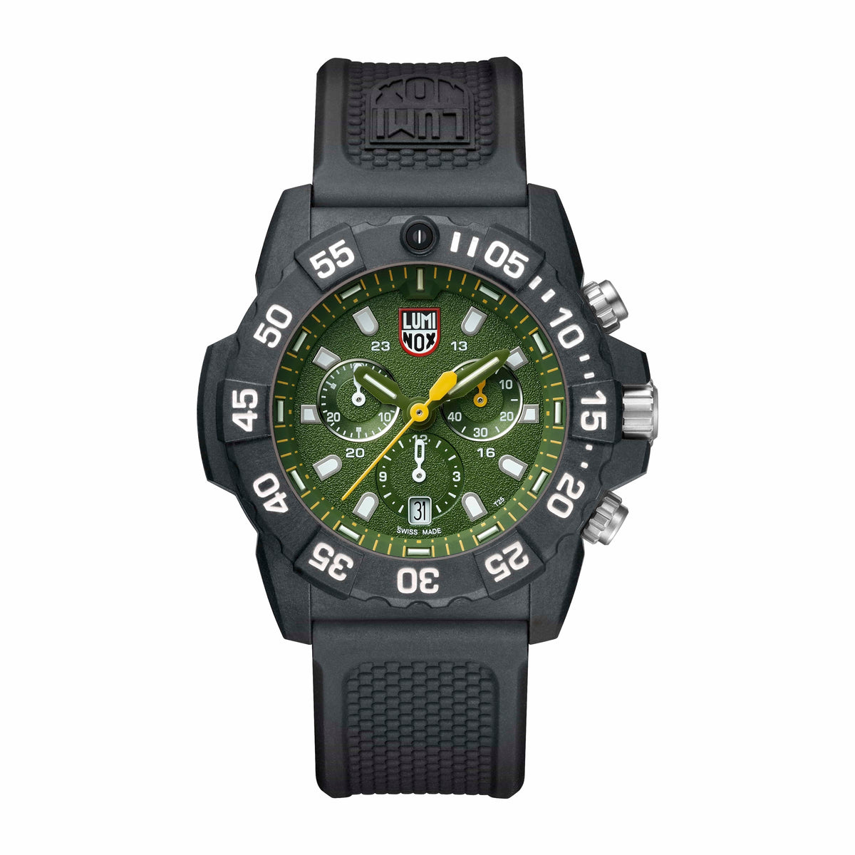 Luminox Watch, Outlet Navy SEAL Chronograph, 45mm, Military Dive Watch, Green XS.3597