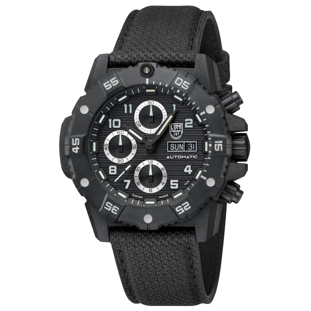 Luminox Watch, New Master Carbon SEAL Chronograph Automatic, 45 mm, Military Dive Watch XS.3881