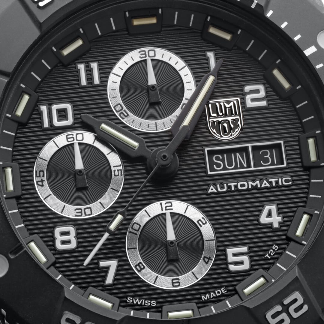 Luminox Watch, New Master Carbon SEAL Chronograph Automatic, 45 mm, Military Dive Watch XS.3881