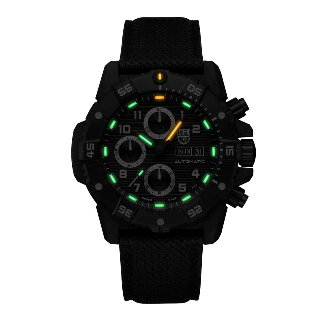 Luminox Watch, New Master Carbon SEAL Chronograph Automatic, 45 mm, Military Dive Watch XS.3881