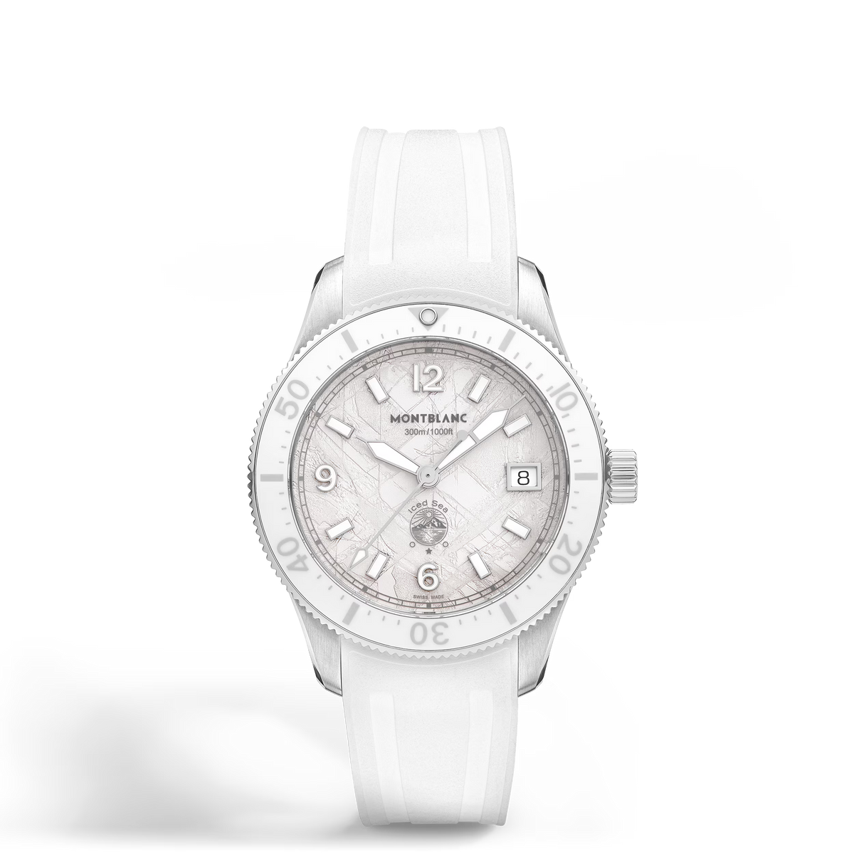 Montblanc Iced Sea Automatic Date 0 Oxygen - Steel - Ceramic - White - Montblanc® US MB134025