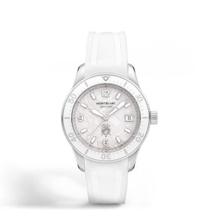 Montblanc Iced Sea Automatic Date 0 Oxygen - Steel - Ceramic - White - Montblanc® US MB134025