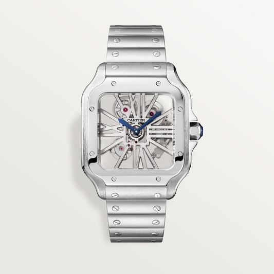 Cartier Santos de Cartier skeleton watch WHSA0015