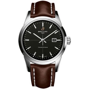 Breitling Transocean Stainless Steel A1036012/BA91-leather-brown-tang