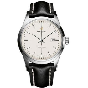 Breitling Transocean Stainless Steel A1036012/G721-leather-black-tang