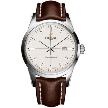 Breitling Transocean Stainless Steel A1036012/G721-leather-brown-folding