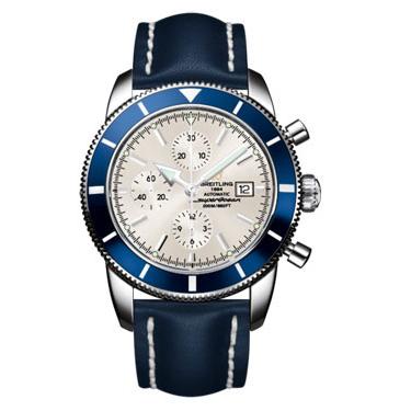 Breitling Superocean Heritage Chronographe Leather Strap A1332016/G698-leather-blue-deployant