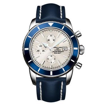 Breitling Superocean Heritage Chronographe Leather Strap A1332016/G698-leather-blue-tang