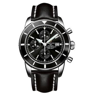 Breitling Superocean Heritage Chronographe Leather Strap A1332024/B908-leather-black-deployant