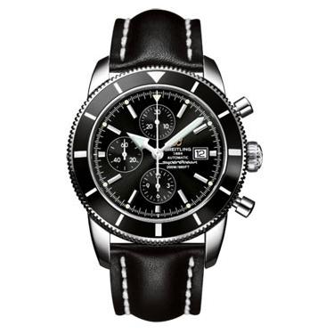 Breitling Superocean Heritage Chronographe Leather Strap A1332024/B908-leather-black-tang