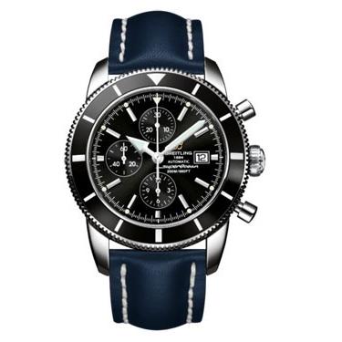 Breitling Superocean Heritage Chronographe Leather Strap A1332024/B908-leather-blue-tang