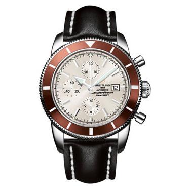 Breitling Superocean Heritage Chronographe Leather Strap A1332033/G698-leather-black-deployant