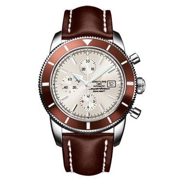 Breitling Superocean Heritage Chronographe Leather Strap A1332033/G698-leather-brown-tang