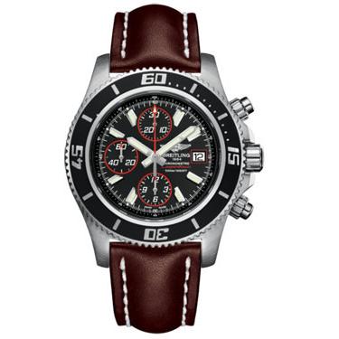 Breitling Superocean Chronograph II Abyss Red A1334102/BA81-leather-brown-folding