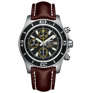 Breitling Superocean Chronograph II Abyss Yellow A1334102/BA82-leather-brown-tang