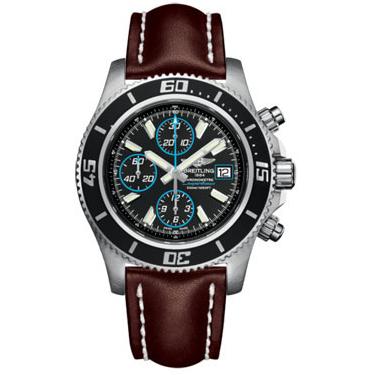 Breitling Superocean Chronograph II Abyss Blue A1334102/BA83-leather-brown-folding