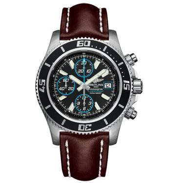 Breitling Superocean Chronograph II Abyss Blue A1334102/BA83-leather-brown-tang