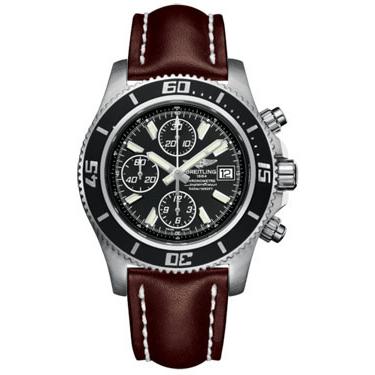 Breitling Superocean Chronograph II Abyss White A1334102/BA84-leather-brown-tang