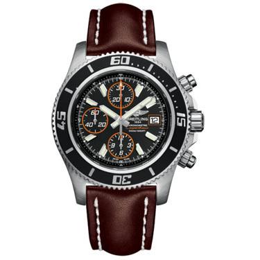 Breitling Superocean Chronograph II Abyss Orange A1334102/BA85-leather-brown-folding