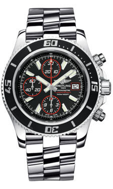 Breitling Superocean Chronograph II Abyss Red A13341A8/BA81 Professional Polished Steel Mens Watch