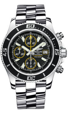 Breitling Superocean Chronograph II Abyss Yellow A13341A8/BA82 Professional Polished-Steel Mens Watch