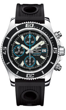 Breitling Superocean Chronograph II Abyss Blue A13341A8/BA83 Ocean-Racer Black Deployant Mens Watch