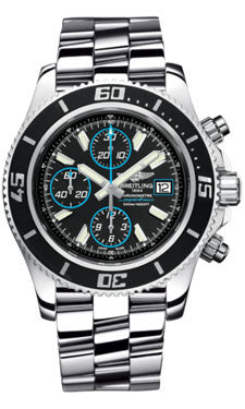 Breitling Superocean Chronograph II Abyss Blue A13341A8/BA83 Professional Polished-Steel Mens Watch