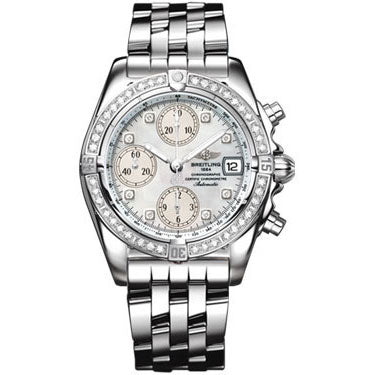 Breitling Chrono Cockpit Stainless Steel Diamonds A1335853/A578-pilot-steel