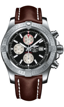 Breitling Avanger II GMT A1337111/BC29 Brown Leather Tang Mens Watch