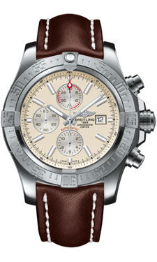 Breitling Avanger II GMT A1337111/G779 Brown Leather Tang Mens Watch