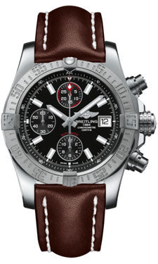 Breitling Avenger II A1338111/BC32 Brown Leather Tang Mens Watch