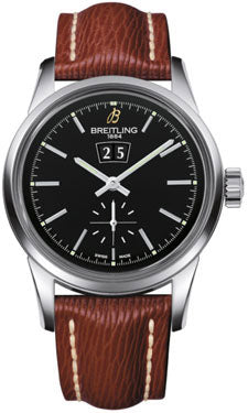 Breitling Transocean 38 A1631012/BD15 Brown Sahara Strap Tang Mens Watch