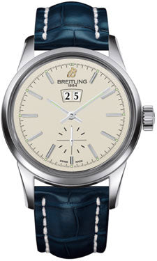 Breitling Transocean 38 A1631012/G781 Croco Blue Tang Mens Watch